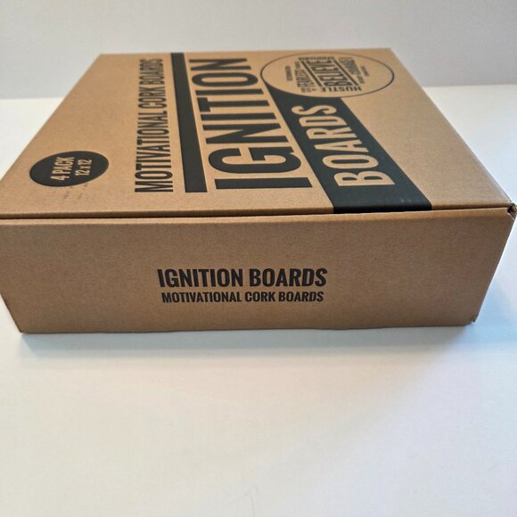 NWT Ignition Boards Motivational Cork Boards – 4 Pack, 12"x12" - Picture 8 of 11